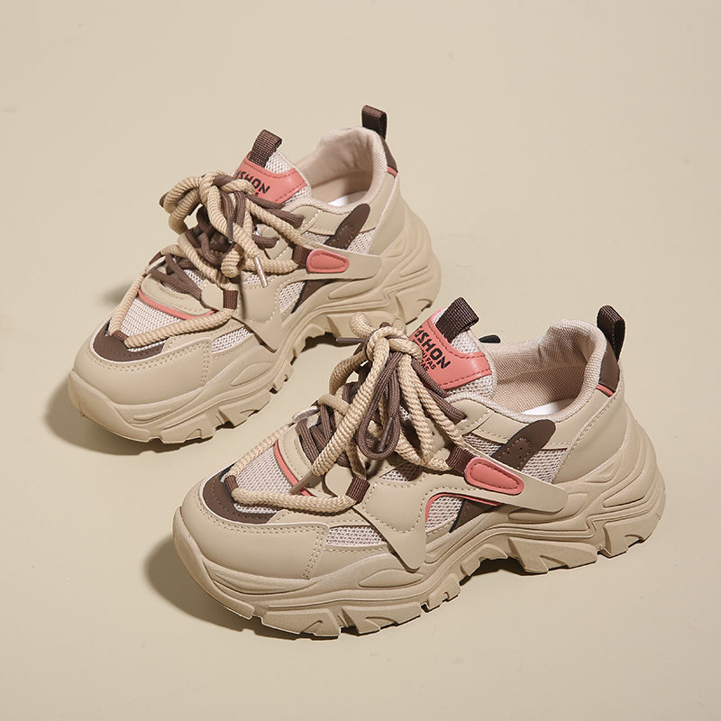 Chaussures de papa pour femmes, nouvelles chaussures à plateforme, chaussures de sport décontractées, chaussures d'étudiant polyvalentes, chaussures à semelles souples, chaussures de voyage antidérapantes_voghion.com