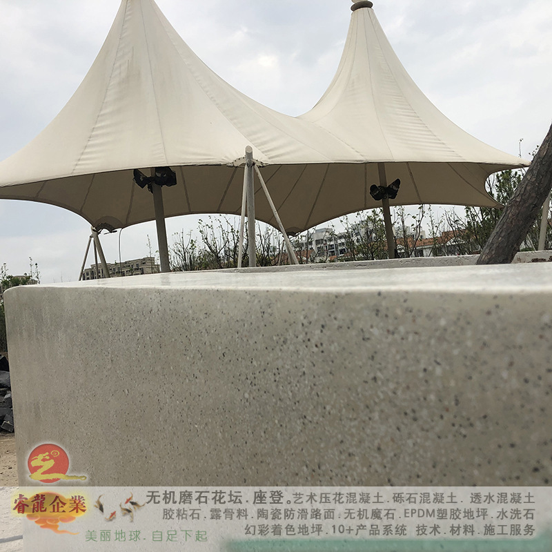 聚合物新型无机磨石花坛.磨石坐凳【亚睿十三年专注】