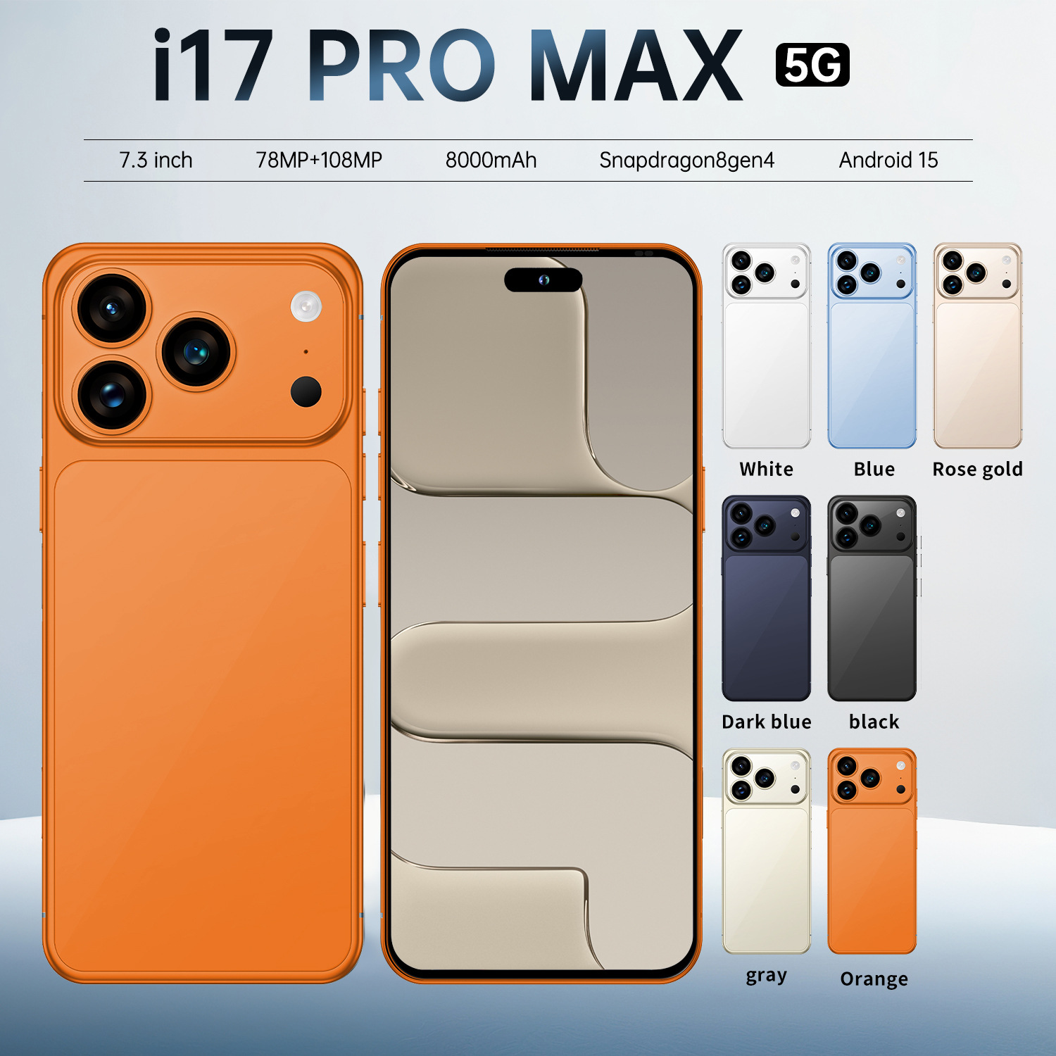 I17 Promax Cross-Border Smartphone 16+1t Android 7.3inch Large Screen Smartphone Source Manufacturer