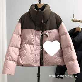 棉服女短款2025新款四季韩版宽松时尚洋气牛角棉衣学生面包服外套