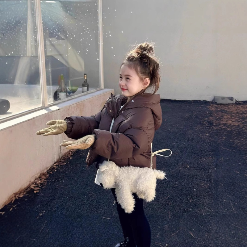 1826 Children's Coat Autumn and Winter Cotton Clothing New Fashionable Children's Winter Thickened Cotton Jacket Outerwear Top Jacket