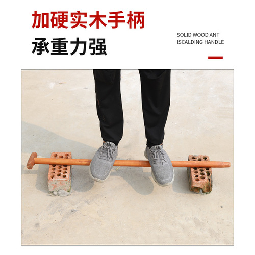 Manganese steel snow shovel road snow removal tool widened wooden handle lengthened snow shovel push snow board snow removal shovel sweeping snow quenching