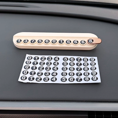 Nömrəli dayanma kartı, Creative Car Decoration