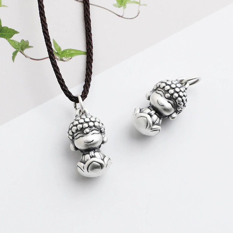 Серебряное браслет, подвеска, аксессуары, ручка, детское ожерелье, S999, 3D, ручная работа