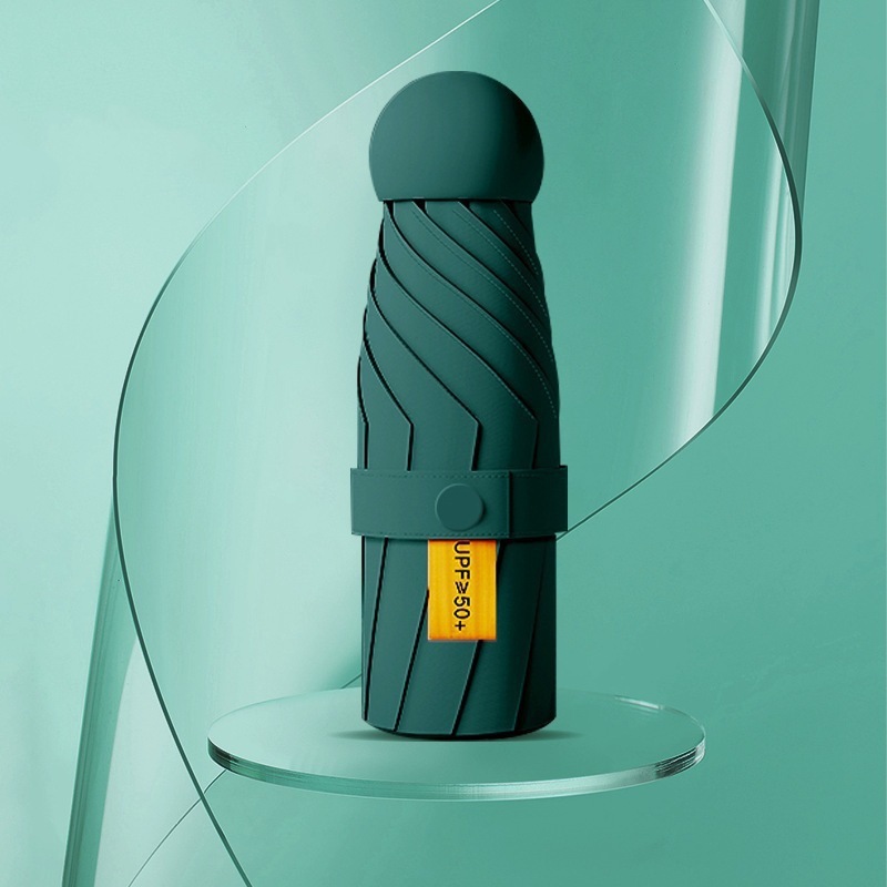 50% off 日傘 日焼け止め UV シェード 女性用 晴雨兼用 超小型 軽量 ポータブル カプセル広告印刷|undefined