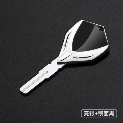 Motorcycle Metal Key Blank Cover Suitable for Ktm 1050 Adventure 1090 Adventure / R (Motorcycle Key) - bright-silver-mirror-black-ktm-02