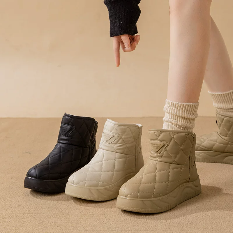 Boots, keep warm high shoes platform