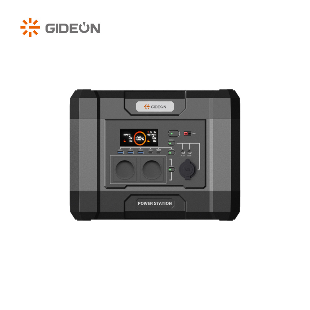 GD-SS021户外露营便携式电源 1000w 应急便携式电站带太阳能充电