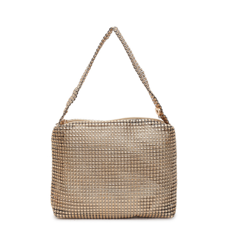 Bolsos pequeños de moda coreana 2025 verano nuevo estilo bolso femenino bolso de lentejuelas estilo occidental bolso de lona simple de alta calidad
