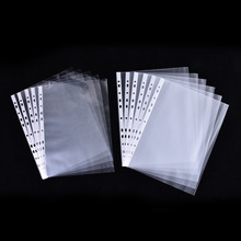 新款A4格纹11孔塑料文件袋厂家现货试卷收纳袋光面办公资料袋批发