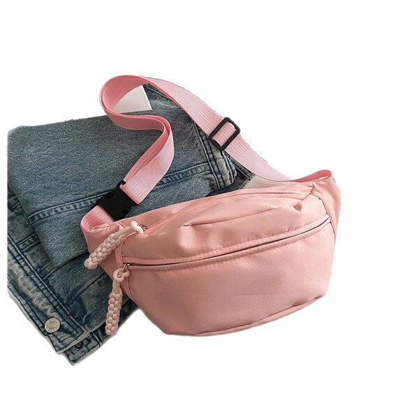 Sports capacious nylon belt bag