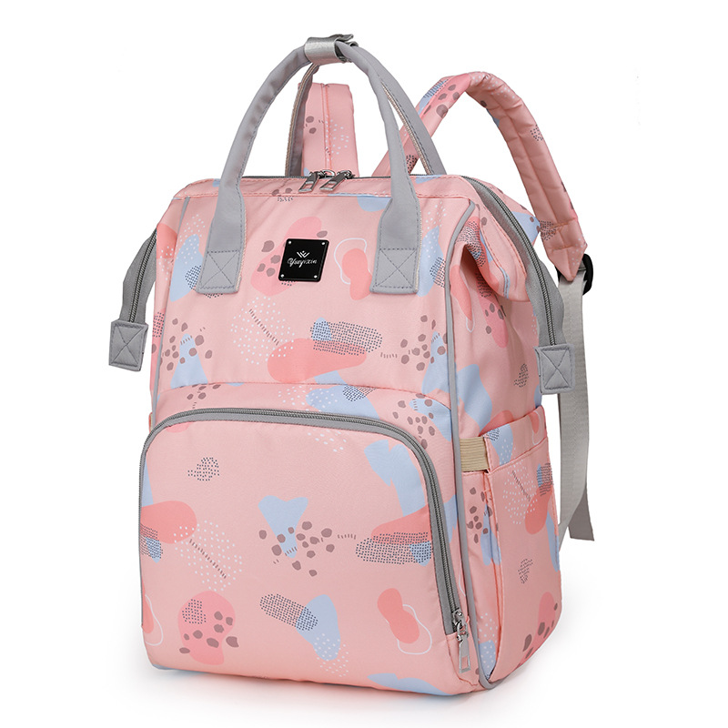 Mom Bag, baby bag, large-capacity, lightweight and fashionable for going out, new multi-functional double-shoulder mom bag Item Picture