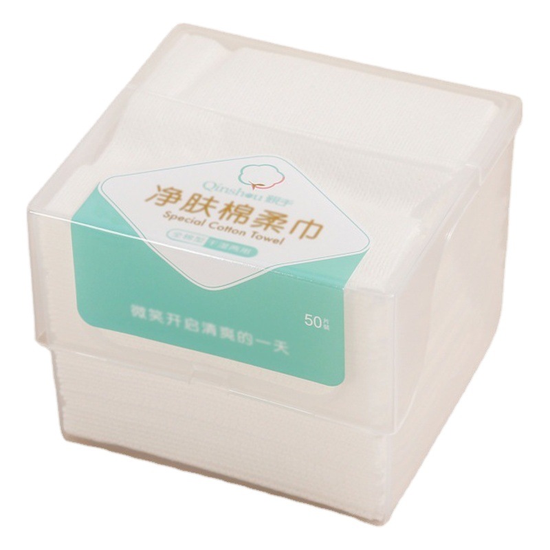 使い捨てフェイスタオル、厚手、美容院用洗顔タオル、乾湿両用、毛羽立ちにくいフェイスタオル