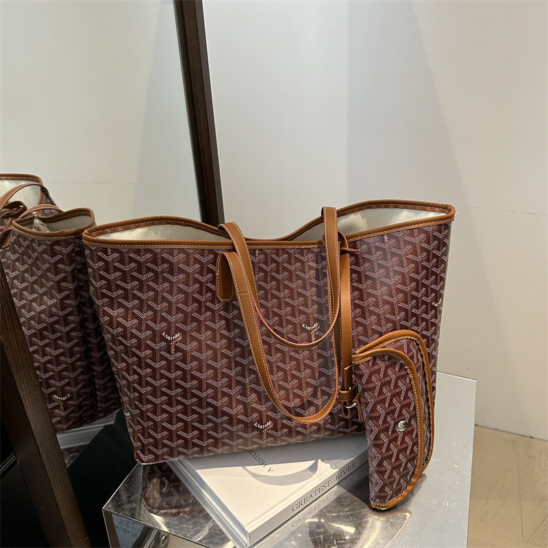 Bolso de diente de perro 2024 otoño nuevo bolso de presbiterio bolso de viaje bolso de mamá portátil de un solo hombro de gran capacidad