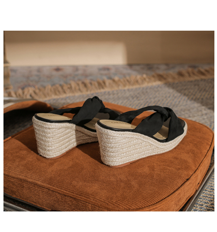 Sandal cao gót nữ hở mũi đế xuồng gót 9 cm — màu đen chi tiết 24