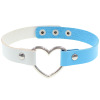 Japanese two-color choker heart shaped, necklace, punk style