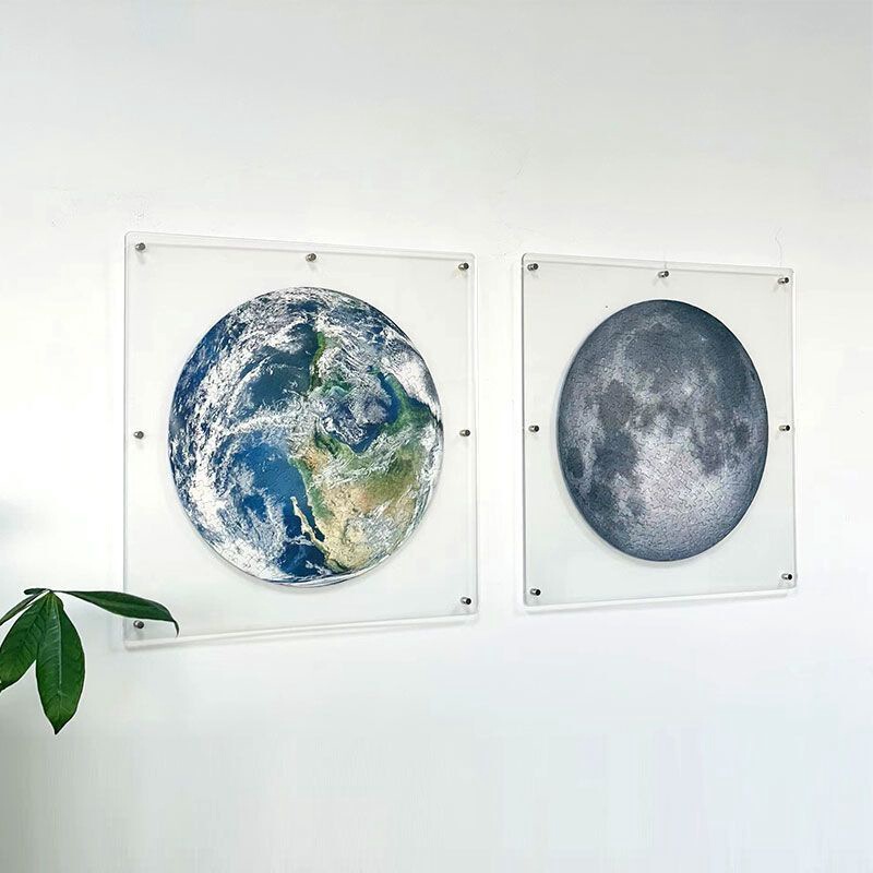 Acrylic Table Puzzle Photo Frame Mounting High Transparent Home Display Three-Layer Dust-Proof Sheet Wall Hanging Frame Dropshipping