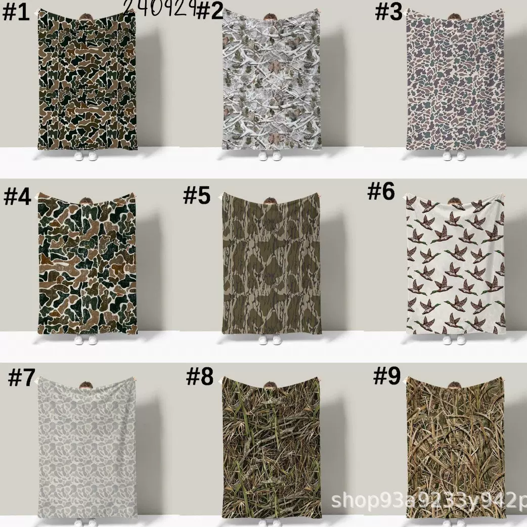 国际站新款法兰绒盖毯数码印花跨境午休盖毯源头工厂一件起订毛毯