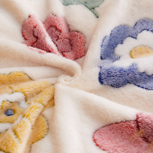 Double layer blanket thickened sherpa winter nap blanket coral velvet warm flannel gift blanket cross-border