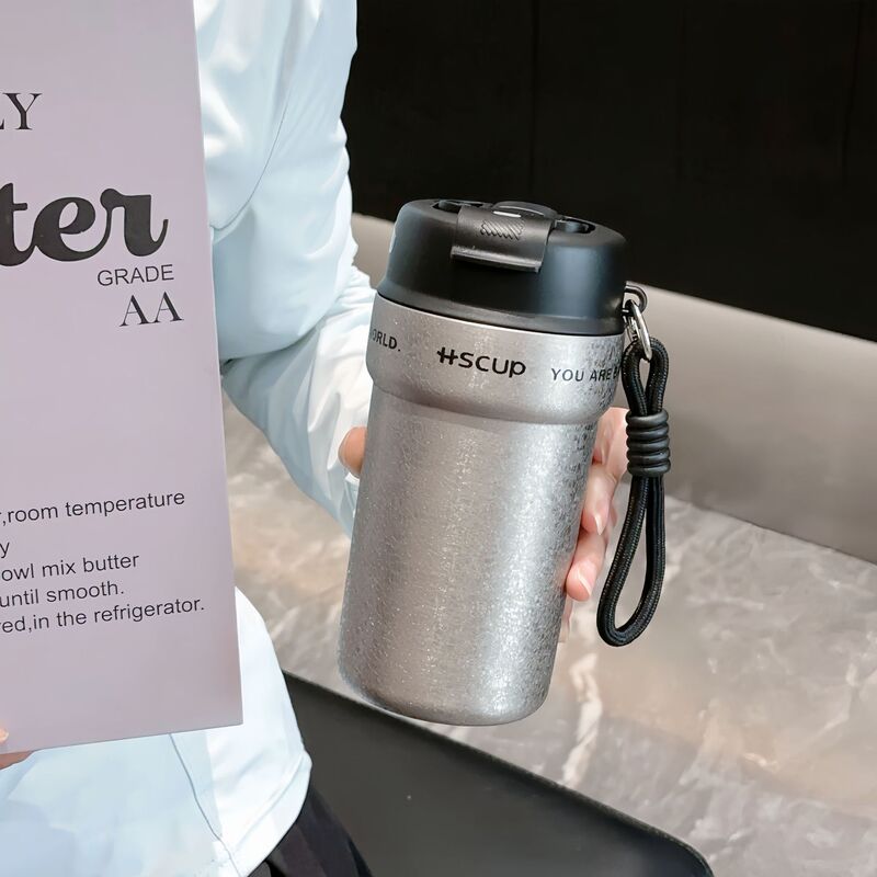 316不锈钢双饮咖啡保温杯便携保温保冷水杯礼品杯子简约时尚|undefined