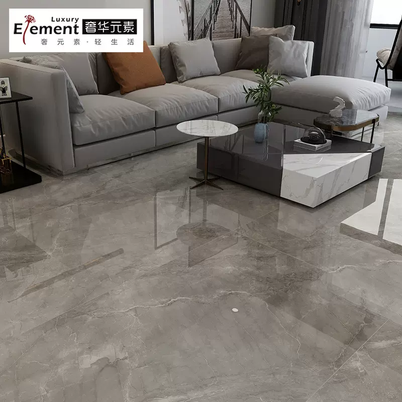 现代简约瓷砖地板砖客厅通体大理石地砖厨房卫生间墙砖防滑耐磨