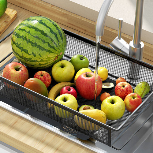 Kitchen multi-layer mobile rolling storage cart with wheels, for vegetables, fruits, and snacks