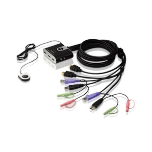 ATEN���� CS692 2�M1��HDMI��X�ГQ���D�Q��USB�ӿ�֧�֟o���I��