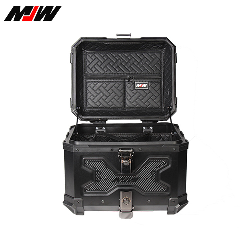 45L Black Samurai Motorcycle Aluminium Tailgate Portátil Desmontable Rapido Portátil con Baja Eléctrica