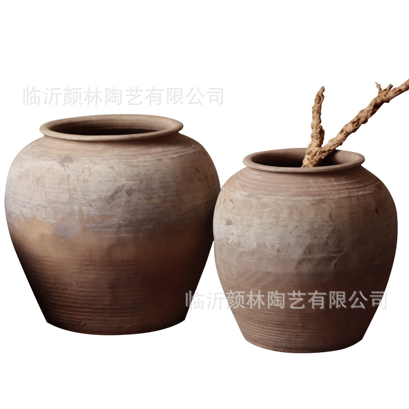 Taza de tierra, jarro redondo, jarro de tierra, jarro de cerámica, jarro de tierra