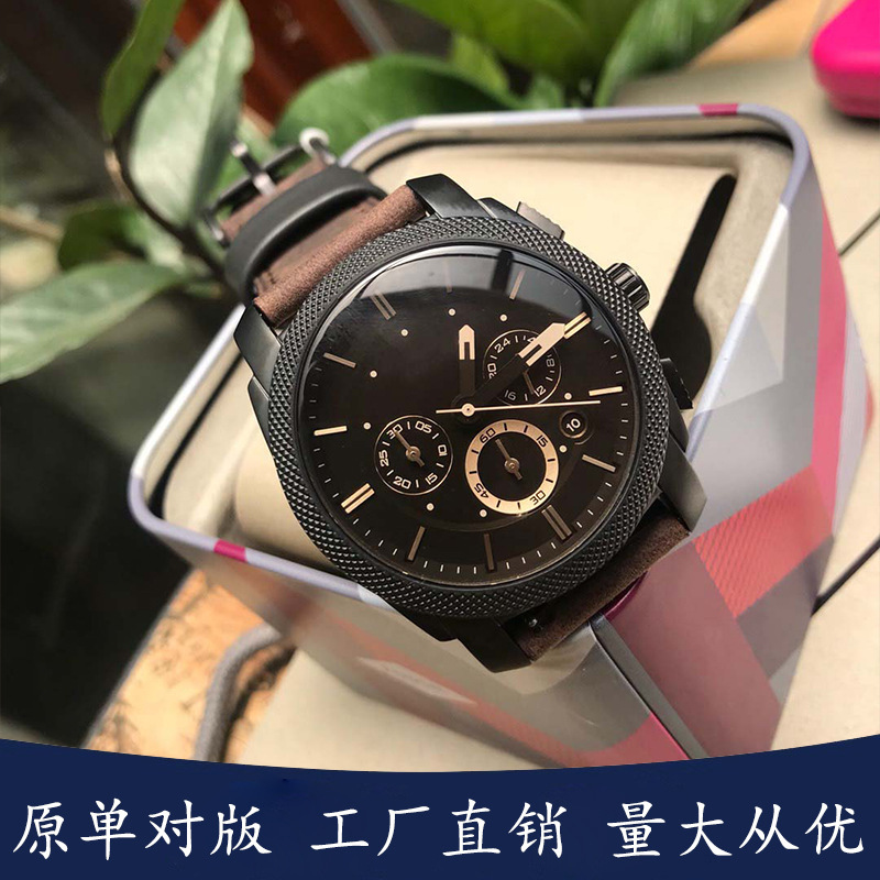 Fossil Watch Casual Three Eye Chronograph Calendar Quartz Watch Waterproof Fs4656Fs4682 Male Watch