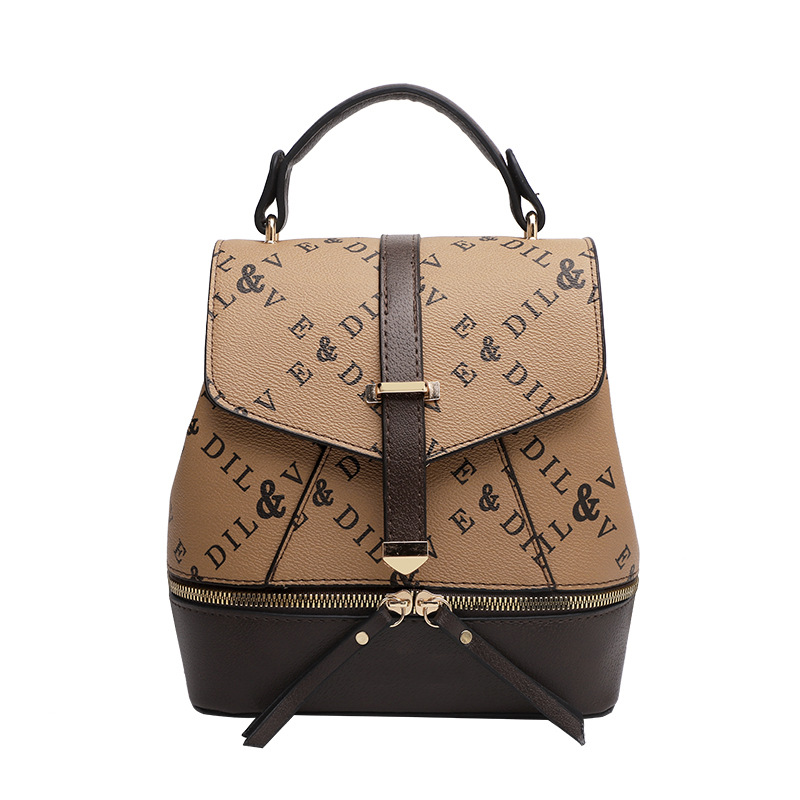 Yeni Omuz Çantası Kadın Moda Baskı Desenli Çok Yönlü Kız Öğrenci Japon Kore Okul Çantası Büyük Kapasiteli Küçük Sırt Çantası_voghion.com