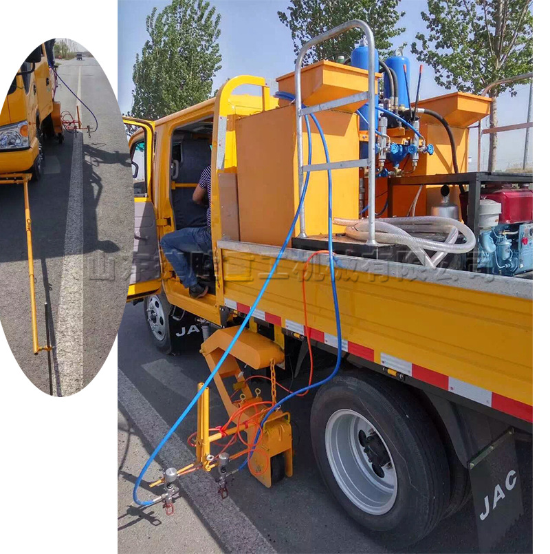 车载式交通标线冷喷机 全自动马路标线划线机 市政道路标线喷涂机