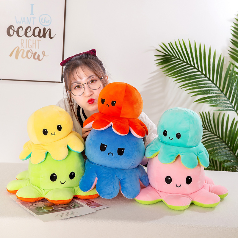 両面反転八爪魚ぬいぐるみタコぬいぐるみタコ人形メーカー卸売り|undefined