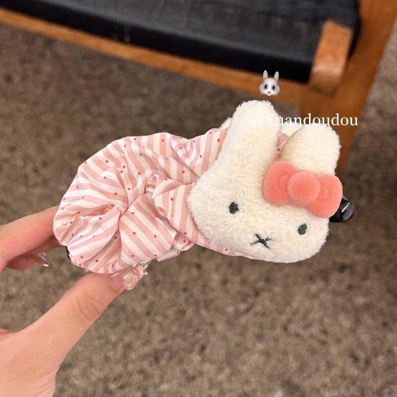 时尚可爱波点大号米菲兔巨显发量多香蕉夹后脑勺盘发百搭少女发饰|undefined