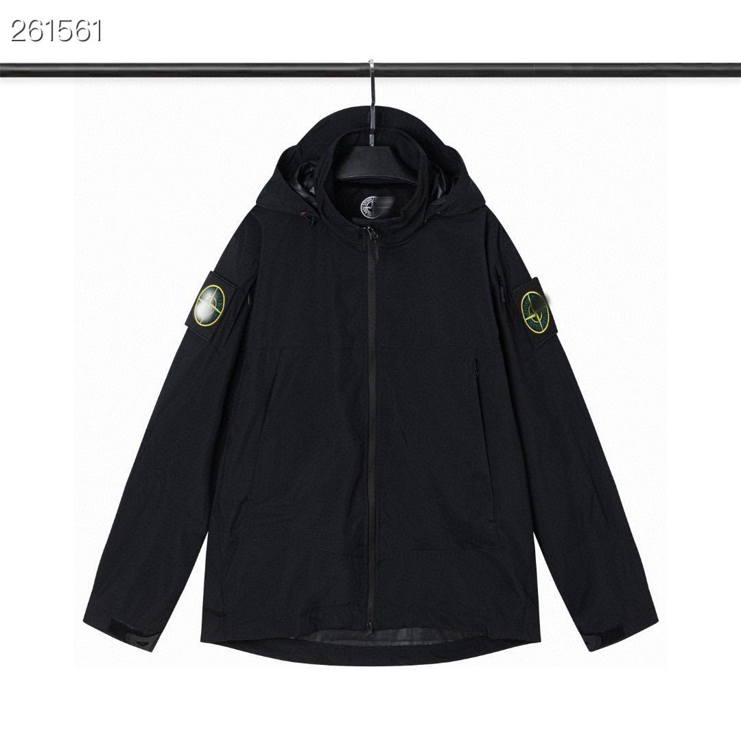 Unisex Outdoorjacke Mit Ärmelabzeichen Und Kapuze_voghion.com