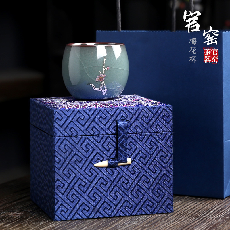 Horno oficial juego de té de Kung Fu caja de regalo traje tetera Tazón de tapa taza de té empresa de negocios Reunión Anual apertura regalo logotipo personalizado