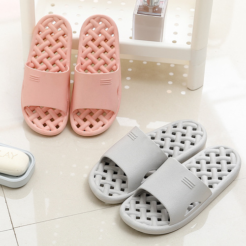 Hollow leaking bathroom slippers summer women's indoor home household non-slip men's summer sandals men's summer wholesale