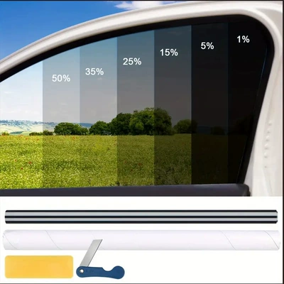 Foreign Trade Special Color Box DIY Set Car Window Glass Solar Film Explosion-Proof Sunscreen Insulation Film Single Layer Anti-Wear