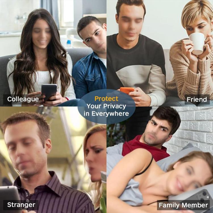 Kalebol alta pantalla de impresión de serigrafía de aluminio cubierta de huellas dactilares borde negro anti-peeping película protectora de vidrio templado