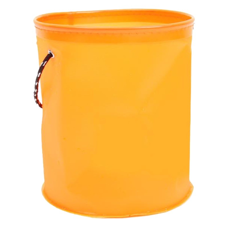 Cubo plegable de EVA para pesca Yujia, con cuerda de seguridad, para transportar peces vivos o agua, kit de suministros de pesca, venta al por mayor