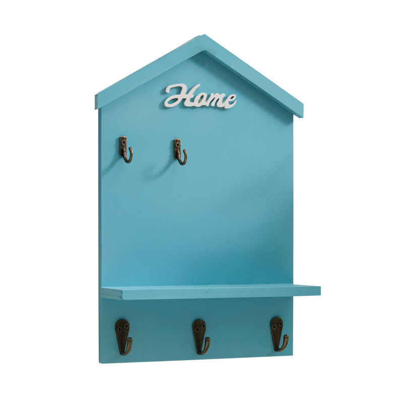 アメリカンインテリア壁掛けキー収納ボックス玄関飾り木製壁面飾り工芸品キーボックス|undefined