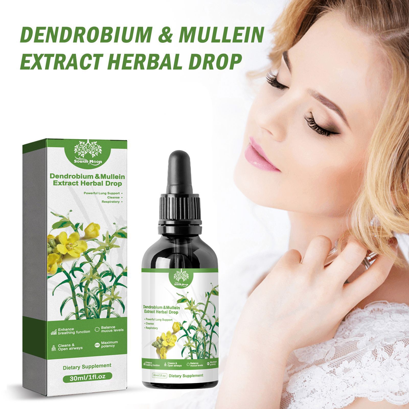 South Moon Herbal Body Care Drops Gentle Care Body Drops with Herbal Ingredients