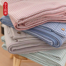 山东老粗布凉席床单三件套棉麻亚麻老式特厚夏季帆布席子单人床