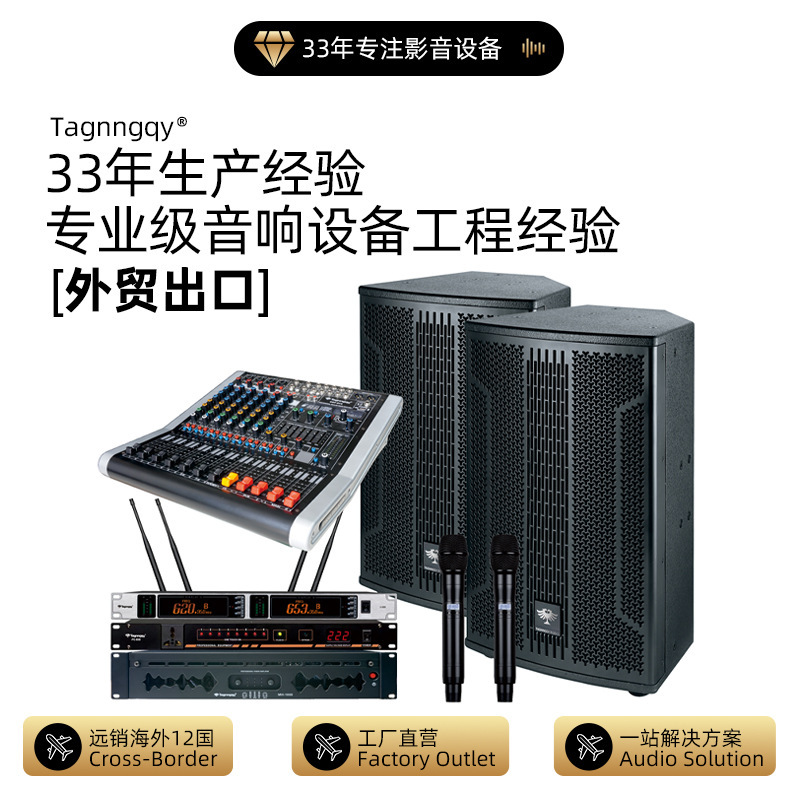 Tianlang Audio Cross-Border Wholesale 12inch 15inch Stage Performance Wedding Banquet Hall Amplifier Speakers Full-Range Speakers