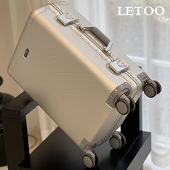 LETOO オールアルミニウムマグネシウム合金スーツケース女性用アルミフレーム 26inch ショッピングスーツケース 20inch ボーディングトロリーボックス男性用