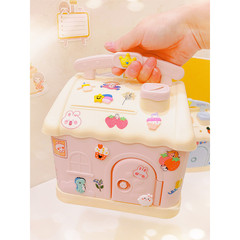 Adorable Girl Money Bank for Kids Students with Lock and Storage Box - Large Size, Popular Girl's Saving Bank