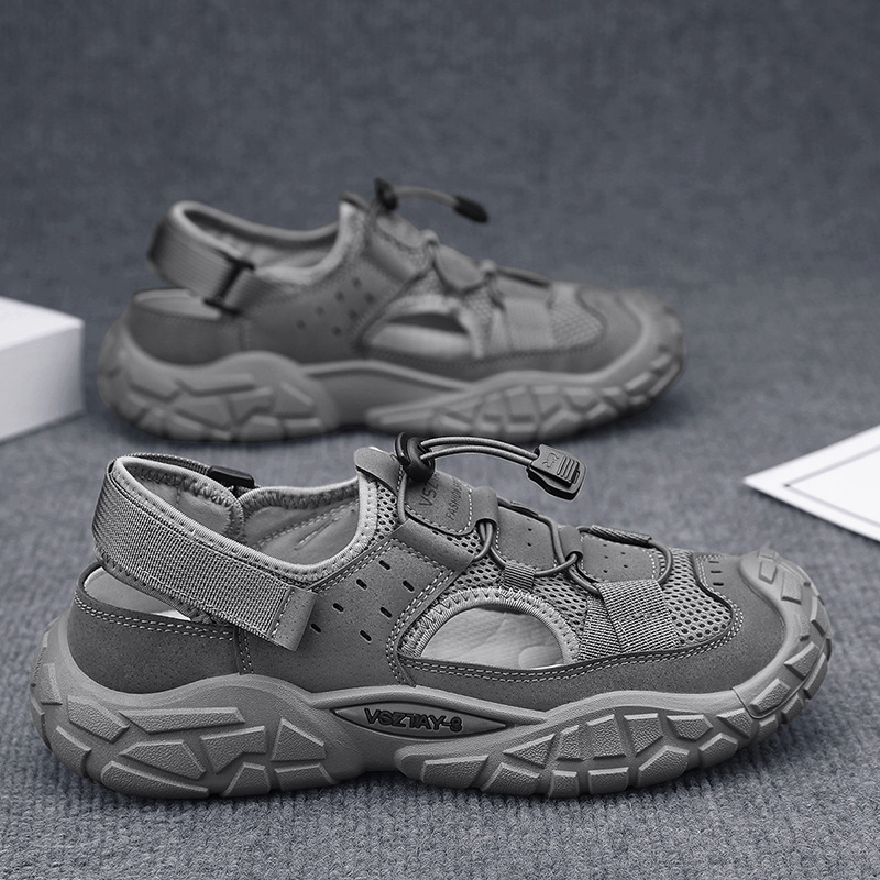 Sandals Men's 2025 New Summer Casual Driving Sports Retro Trendy Lightweight Wading Beach Shoes