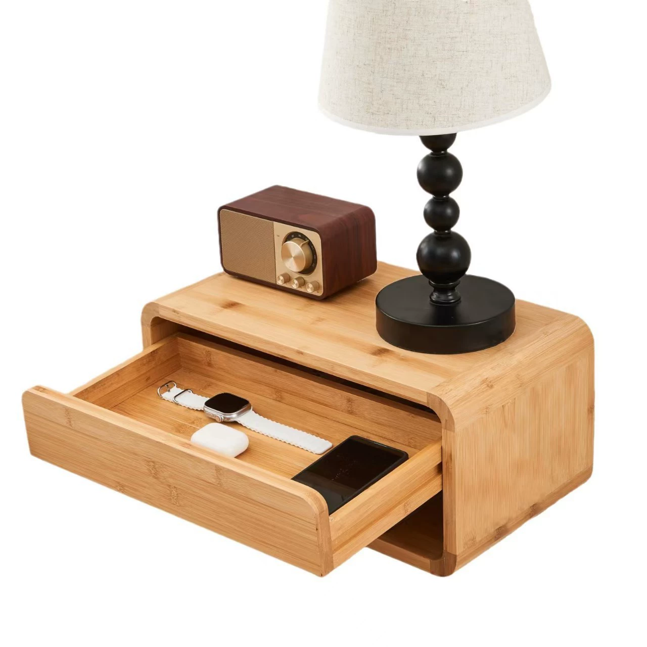 Скандинавский ветреный ящик подвесной деревянная коробка для дома спальня с изголовьем кровати ювелирные изделия деревянная коробка минималистичная бамбуковая деревянная коробка