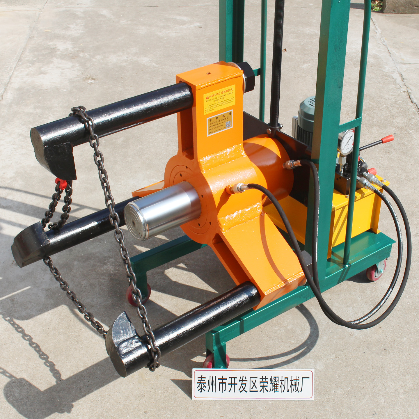 轴承皮带轮联轴器手动拆卸300吨车载液压拔轮器200T电动升降拉马