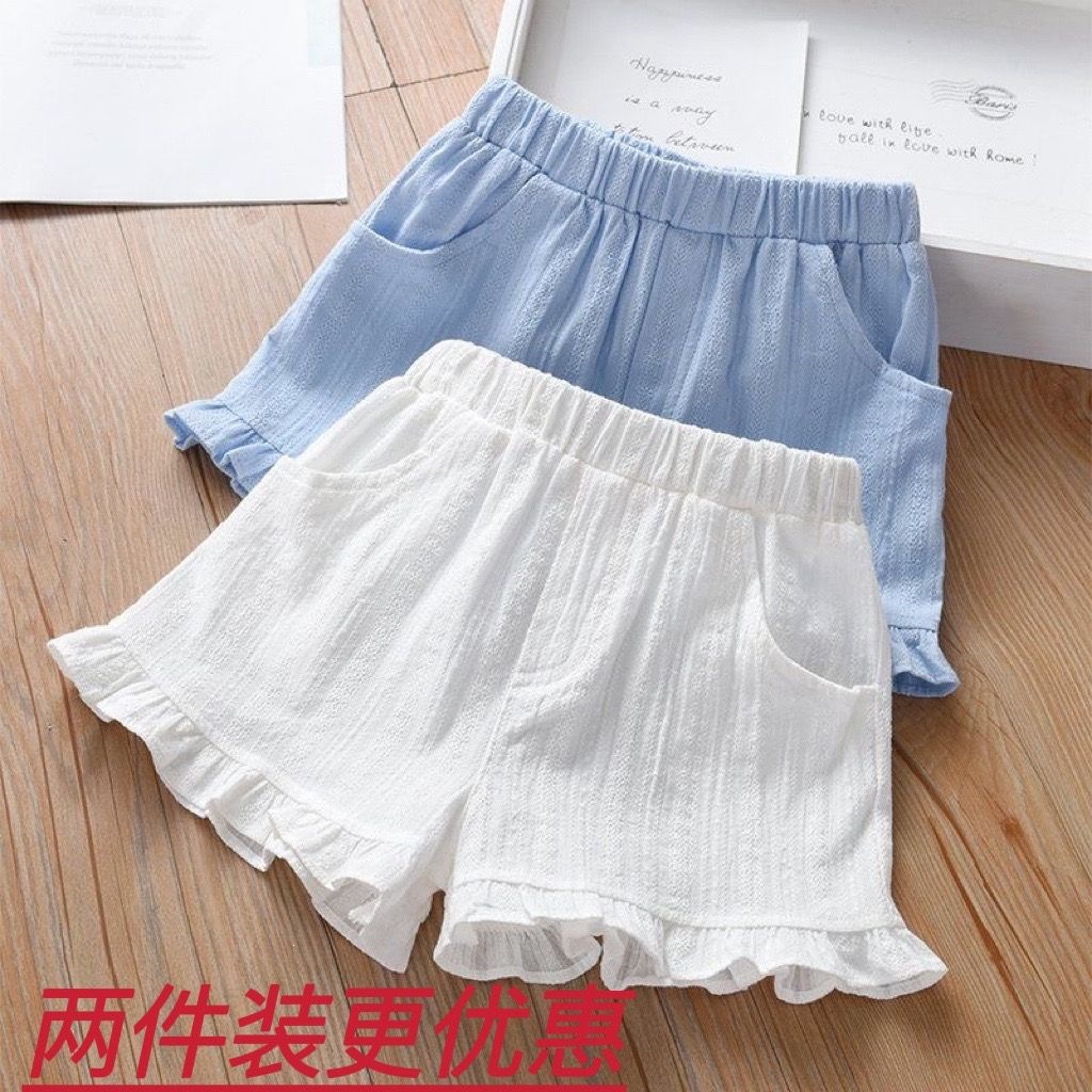 Girls' shorts, summer 2026 new style, fashionable casual baby shorts for toddlers and toddlers, thin style.
